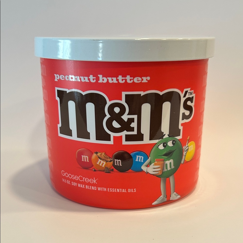 Goose Creek M&M's Peanut Butter Candle - Red - Brand New!!